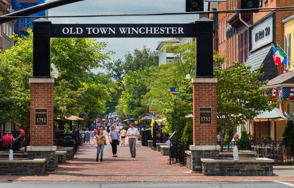 Old Town Walking Mall in Winchester
