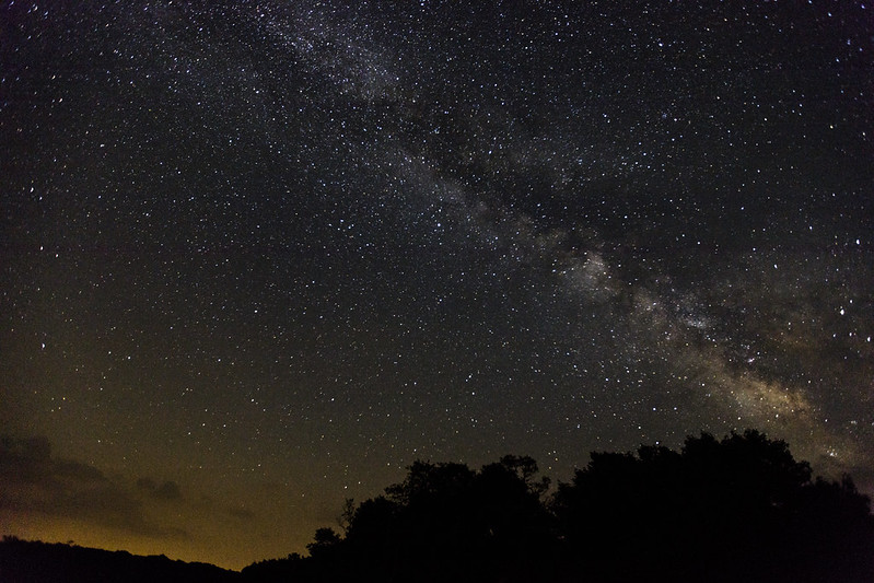 The night sky at Big Meadows. Photo by M. O'Neill and courtesy of National Park Service.