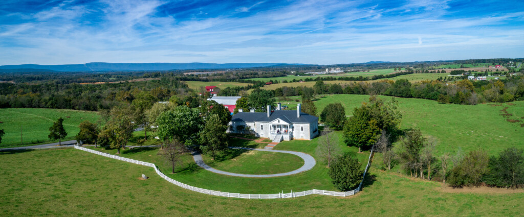 Belle Grove Plantation. Photo by Monty Aerials. Courtesy of Virginia Tourism Corporation.